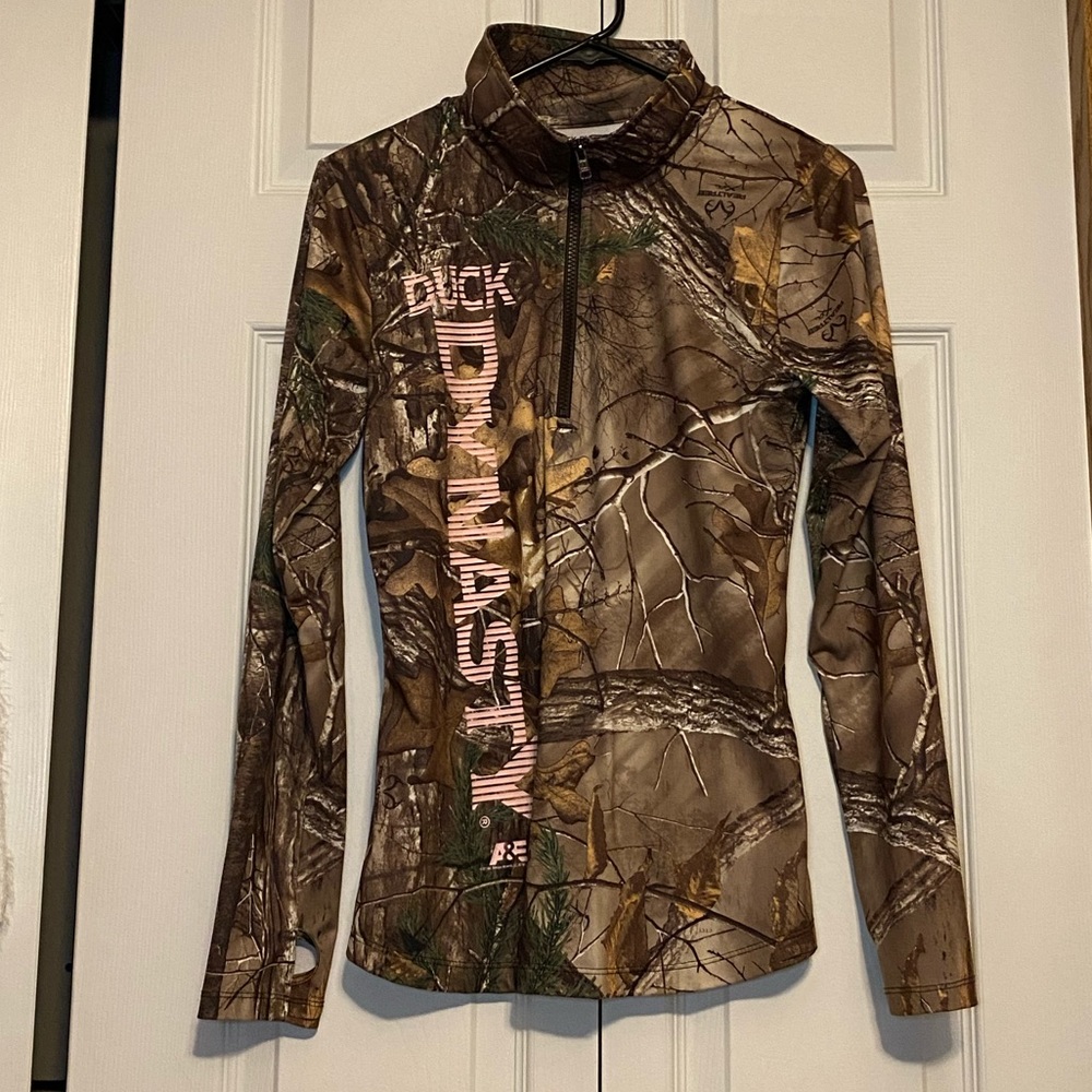 Camouflage athletic 1/4 zip